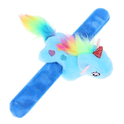 BESTonZON Kuscheltier Einhorn Slap Bracelet üsch Umarmungsarmband Für Partyspielzeug Bunten Farben Ideales Für Geburtstage Und Feiern von BESTonZON