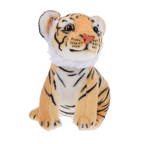 BESTonZON Kuscheltier Tiger Flauschiges üschtier Weiches Stofftier Für Sammler Und Ideales Für Babys Und Kleinkinder Tierisches Zur Dekoration von BESTonZON