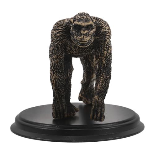 BESTonZON Lehrmittel Zur Menschlichen Evolution Minispiegel Schreibtisch-Statue Affenspielzeug Kerzenständer Basteln Puppenspielzeug Vintage- Miniatur Römische Säule Gorilla Plastik von BESTonZON