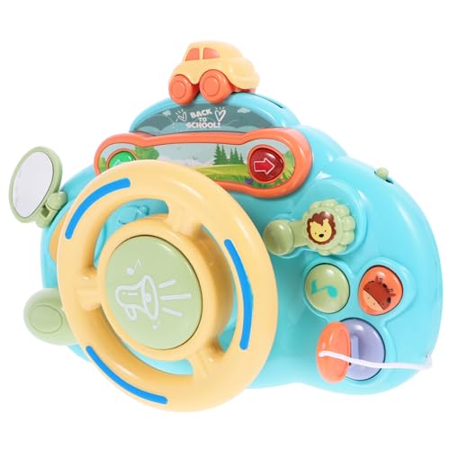 BESTonZON Lenkrad Musikspielzeug für Auto für Kinderwagen kinderwagenspielzeug Auto lenkradbezug Gaming-Lenkrad- Lenkradspiel Plastik von BESTonZON