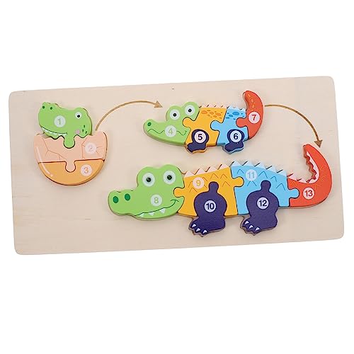 BESTonZON Lernspielzeug Kinderpuzzle Kinderpuzzle Kinderspielzeug Kleinkindpuzzle Bausteine ​​Für Kleinkinder Für Babys Puzzle Für Kleinkinder Für Kleinkinder Puzzle Aus Holz von BESTonZON