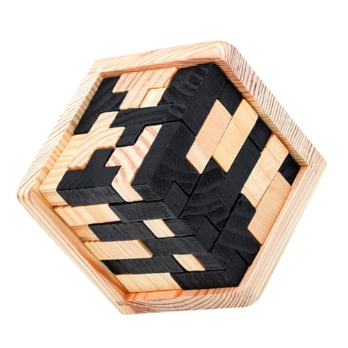 BESTonZON Luban Lock Kongming Lock Holzpuzzle Gehirntrainer Pädagogisches Denkspiel für Vernunft Geschicklichkeit und Kreativität BESTonZON Luban Lock Kongming Lock Holzpuzzle Gehirntrainer Pädagogisches Denkspiel für Vernunft Geschicklichkeit und Kreativität von BESTonZON