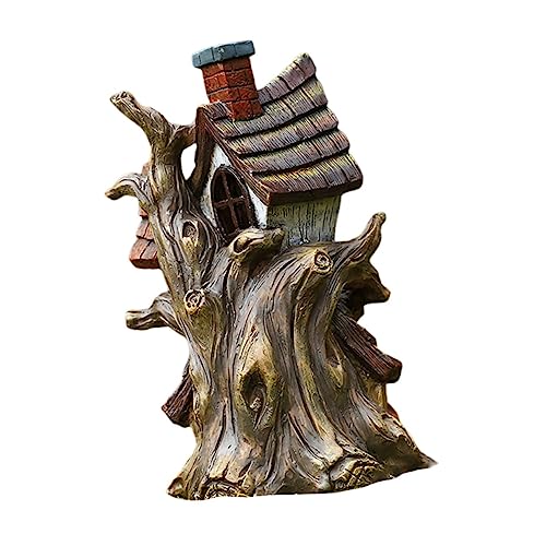 BESTonZON Märchenhaus Ornament Bonsai- -Modell Selber Bauen Hausdekorationen Für Zu Hause Tischminiaturen Mikro-landschaftsdekoration Miniatur-landschaftsaccessoire Mini- Harz von BESTonZON