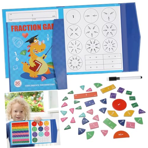 BESTonZON Magnetisches Montessori Bruchrechnen Lernbuch mit Abwischbarer Oberfläche Tragbares Magnetisches Bruchteilsystem Leichtes Mathematik Lehrmaterial für Interaktives Lernen Unterwegs BESTonZON Magnetisches Montessori Bruchrechnen Lernbuch mit Abwischbarer Oberfläche Tragbares Magnetisches Bruchteilsystem Leichtes Mathematik Lehrmaterial für Interaktives Lernen Unterwegs von BESTonZON
