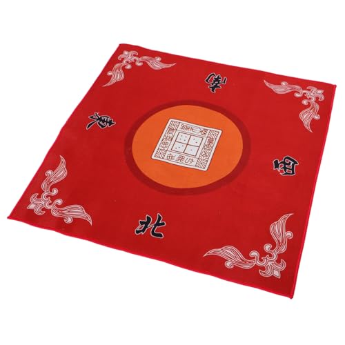 BESTonZON Mahjong-tischdecke Tischunterlage Für Kartenspiele Mahjong- Und Kartenspielzubehör Spieltischabdeckung Mahjong- Und Paigow-tischdecke Gaming-tischabdeckung Spielmatte Stoff Rot von BESTonZON