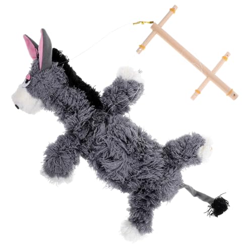 BESTonZON Marionette Esel Tierpuppe mit Zugfaden Lustige Tierfigur Holzspielzeug für Kreatives Puppentheater Robustes Formstabiles Tier für Rollenspiele und Aufführungen BESTonZON Marionette Esel Tierpuppe mit Zugfaden Lustige Tierfigur Holzspielzeug für Kreatives Puppentheater Robustes Formstabiles Tier für Rollenspiele und Aufführungen von BESTonZON