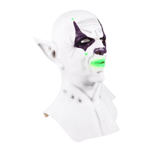 BESTonZON Maske halloween costume halloween kleidung halloween assecoires Spukhaus Abschlussball Requisiten kopfschmuck Cosplay-Kopfbedeckung Halloween-Kopfbedeckung Emulsion Green von BESTonZON