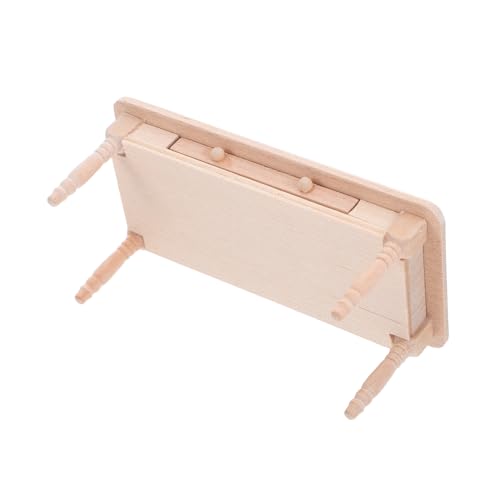 BESTonZON Maßstab Unfertiger Holztisch mit Schublade Funktional für DIY Bemalung und Aufbewahrung Zubehör BESTonZON Maßstab Unfertiger Holztisch mit Schublade Funktional für DIY Bemalung und Aufbewahrung Zubehör von BESTonZON