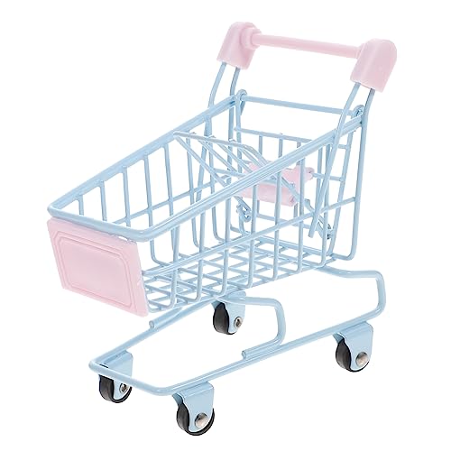 BESTonZON Mini Einkaufswagen Schreibtischspielzeug Kinder Einkaufswagen Mini Einkaufswagen Einkaufswagen Kinderwagen Supermarktwagen Spielzeug Schiebewagen Für Kinder Kleiner von BESTonZON