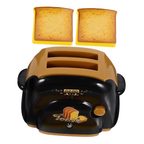 BESTonZON Mini Geräte Spielzeug Spielzeug Mini Toaster Küchengeräte Toaster Brotbackautomat Brotzubehör Brotmaschinen Spieltoaster Spielküchenzubehör Bauchmuskeln von BESTonZON