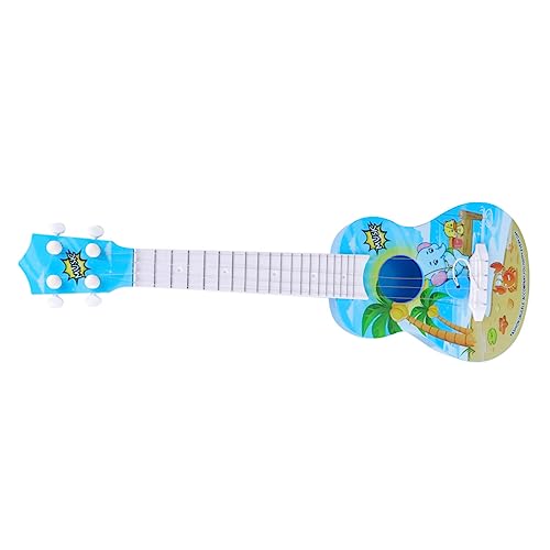 BESTonZON Mini Instrumente Spielzeuggitarre Spielzeug Kinder Ukulele Blau Kinder Ukulele Gitarre von BESTonZON