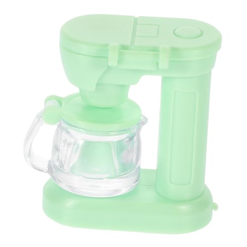 BESTonZON Mini-Kaffeemaschine Miniatures miniaturmodelle Puppenhausdekoration Mini kaffemaschiene dollhaus spielzeuge kaffeepadmaschine Puppenhaus-Küchenmodell Mini-Küchendekoration Green von BESTonZON