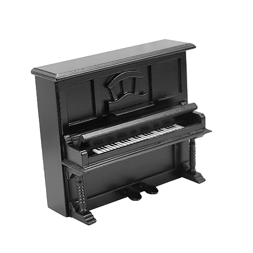 BESTonZON Mini-Piano-Modell Klavier Für Puppenhaus Miniatur-klaviermodelle Puppenhaus-miniaturklavier Puppenhausklavier Holz Black von BESTonZON