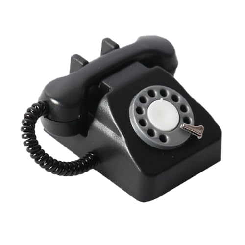 BESTonZON Mini Telefon Mini Telefon Telefonfigur Mini Miniatur Telefon Modell Retro Schreibtisch Telefon Spielzeug Puppenhaus Telefon Gefälschtes Telefon Mini von BESTonZON