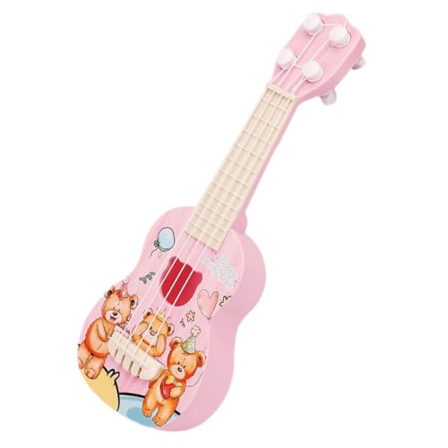 BESTonZON Mini Ukulele aus Stabilem Kleine Gitarre für Kleinkinder Tragbares Musikinstrument mit Niedlichem Bären Design Pädagogisches Musikspielzeug und Dekoration BESTonZON Mini Ukulele aus Stabilem Kleine Gitarre für Kleinkinder Tragbares Musikinstrument mit Niedlichem Bären Design Pädagogisches Musikspielzeug und Dekoration von BESTonZON