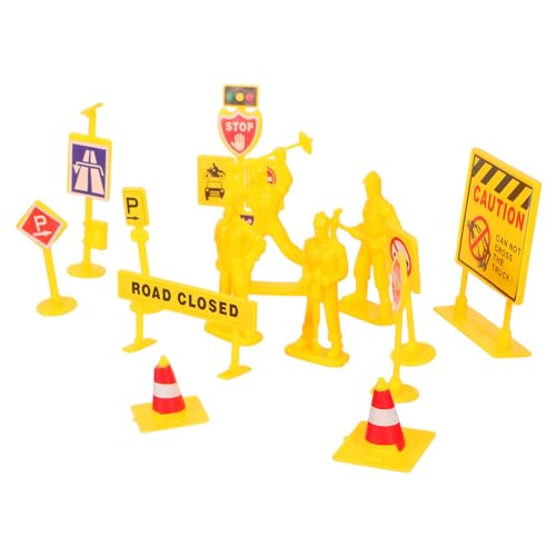 BESTonZON Mini Verkehrszeichen Baustellenspielzeug aus Robustem Kunststoff Pädagogisch Wertvoll Mini Verkehrshütchen und Straßensperren für Lernspielzeug für Stadtverkehr und Teamarbeit BESTonZON Mini Verkehrszeichen Baustellenspielzeug aus Robustem Kunststoff Pädagogisch Wertvoll Mini Verkehrshütchen und Straßensperren für Lernspielzeug für Stadtverkehr und Teamarbeit von BESTonZON