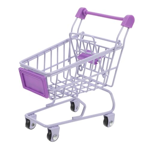 BESTonZON Mini-einkaufswagen, Spielzeug, Kinder-einkaufswagen, Spielzeug, Handwagen, Modellier-dekor, Kleiner Supermarkt-Wagen, Kleiner Einkaufswagen, Spielzeug, Miniatur-supermarkt-Wagen von BESTonZON