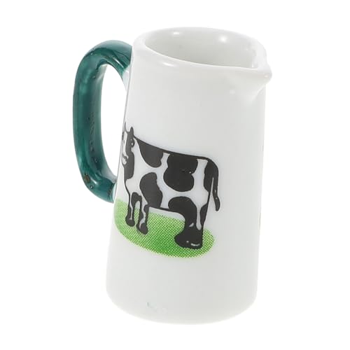 BESTonZON Mini-milchbecher Mini-hauspokal Puppenhaus-kaffeetassenmodell Zubehör Für Das Puppenhaus Puppenhausverzierung Miniatur-kaffeetassenmodell Mini-Tasse Mini-kaffeetasse Weiß Keramik von BESTonZON