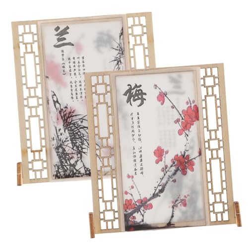 BESTonZON Miniatur Chinesischer Dekorationsschirm Teilig Leichtes Handbemalbares Modell Dekoratives Miniaturmöbel für Puppenhaus für Schlafzimmer und Esszimmerdekoration BESTonZON Miniatur Chinesischer Dekorationsschirm Teilig Leichtes Handbemalbares Modell Dekoratives Miniaturmöbel für Puppenhaus für Schlafzimmer und Esszimmerdekoration von BESTonZON