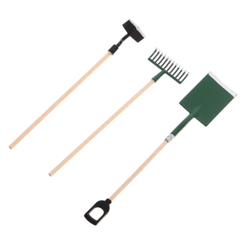 BESTonZON Miniatur Gartengeräte Set Mini Schaufel Harke Hacke Miniaturgarten Gartenspielzeug für Puppenhaus Succulenten Pflanzwerkzeuge aus Robustem Material mit Detailgetreuer Verarbeitung BESTonZON Miniatur Gartengeräte Set Mini Schaufel Harke Hacke Miniaturgarten Gartenspielzeug für Puppenhaus Succulenten Pflanzwerkzeuge aus Robustem Material mit Detailgetreuer Verarbeitung von BESTonZON