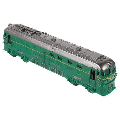 BESTonZON Miniatur Inertia Zug mit Licht und Sound Kunststoff Modellbahn für Kompaktes Robustes Retro Grün Zugmodell Fördert Gehirnentwicklung Leicht und Langlebig BESTonZON Miniatur Inertia Zug mit Licht und Sound Kunststoff Modellbahn für Kompaktes Robustes Retro Grün Zugmodell Fördert Gehirnentwicklung Leicht und Langlebig von BESTonZON