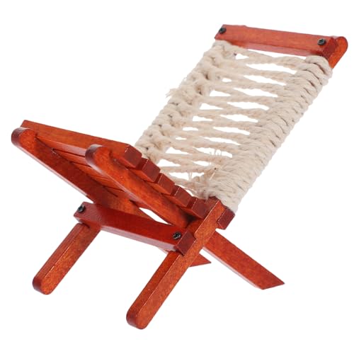 BESTonZON Miniatur Klappstuhl mit Rückenlehne Faltbarer Mini Gartenstuhl aus Holz Puppenhaus Deko Handliches Outdoor Modell Platzsparender Mini Lounge Stuhl für Kreative Wohnlandschaften BESTonZON Miniatur Klappstuhl mit Rückenlehne Faltbarer Mini Gartenstuhl aus Holz Puppenhaus Deko Handliches Outdoor Modell Platzsparender Mini Lounge Stuhl für Kreative Wohnlandschaften von BESTonZON