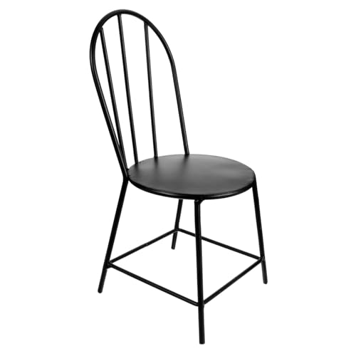 BESTonZON Miniatur Puppenhaus Möbel Eisenstuhl Robustes Filigranes Design Schwarzer Mini Stuhl für Wohn Schlaf und Arbeitszimmer Dekoration als Detailreiches Puppenhaus Zubehör BESTonZON Miniatur Puppenhaus Möbel Eisenstuhl Robustes Filigranes Design Schwarzer Mini Stuhl für Wohn Schlaf und Arbeitszimmer Dekoration als Detailreiches Puppenhaus Zubehör von BESTonZON