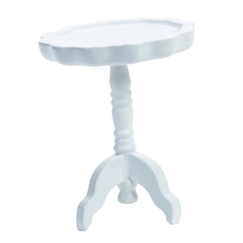 BESTonZON Miniatur Puppenhaus Rundtisch Weiß Holzmodell Miniaturmöbel Realistisches Leichtes Geschenkidee für Party Geburtstag BESTonZON Miniatur Puppenhaus Rundtisch Weiß Holzmodell Miniaturmöbel Realistisches Leichtes Geschenkidee für Party Geburtstag von BESTonZON