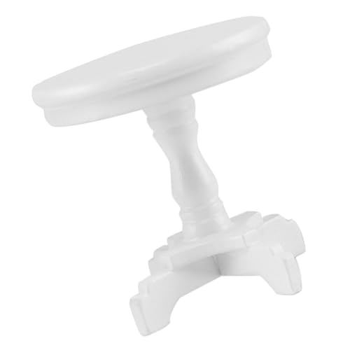 BESTonZON Miniatur Puppenhaus Tisch Holz Rund Mini Möbel DIY Szene Zubehör Spielhaus Deko Weiß Langlebig und Stilvoll für Wohnzimmer Esszimmer Schlafzimmer BESTonZON Miniatur Puppenhaus Tisch Holz Rund Mini Möbel DIY Szene Zubehör Spielhaus Deko Weiß Langlebig und Stilvoll für Wohnzimmer Esszimmer Schlafzimmer von BESTonZON