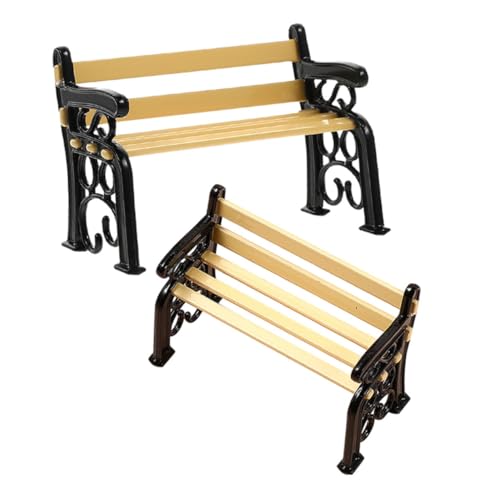 BESTonZON Miniatur-raumdekoration 2 Modellbänke für Miniatur-puppenhaus Im Maßstab 1:12 BESTonZON Miniatur-raumdekoration 2 Modellbänke für Miniatur-puppenhaus Im Maßstab 1:12 von BESTonZON