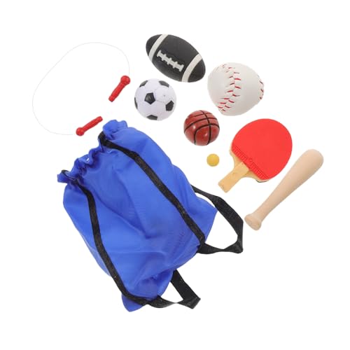 BESTonZON Miniatur-sportset für Puppenhaus mit Realistischen Basketball- Fußball Springseil-spielzeugen Detailreiche Mini-sportausrüstung für Bjd-Puppen Tragbares Zubehör für Puppendekor und BESTonZON Miniatur-sportset für Puppenhaus mit Realistischen Basketball- Fußball Springseil-spielzeugen Detailreiche Mini-sportausrüstung für Bjd-Puppen Tragbares Zubehör für Puppendekor und von BESTonZON