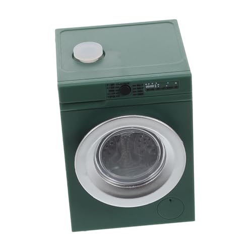 BESTonZON Miniaturgeräte Puppenhaus Zubehör Waschmaschine Mini Haushaltsgeräte Mini-Waschmaschine tragbare Waschmaschine Mini-Appliance-Modell Möbelmodell Metall Green von BESTonZON