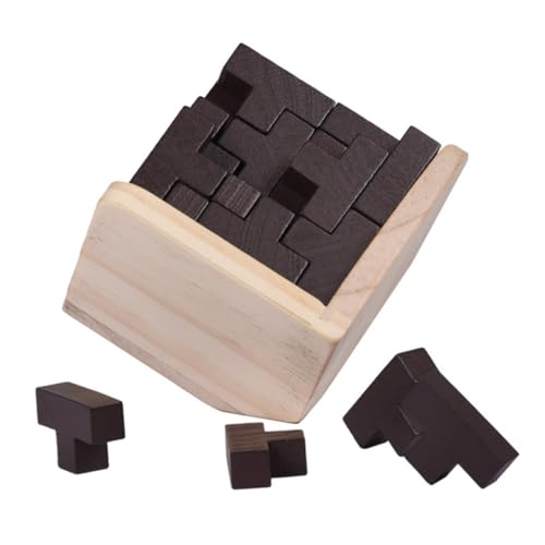 BESTonZON Minsuo Denksport für Kinder Kinderspielzeug Geschicklichkeitsspielzeug Würfel Kinder Puzzle rätselbuch Kinder Puzzlematte Puzzle-Spielzeug aus Holz Blockspielzeug hölzern von BESTonZON