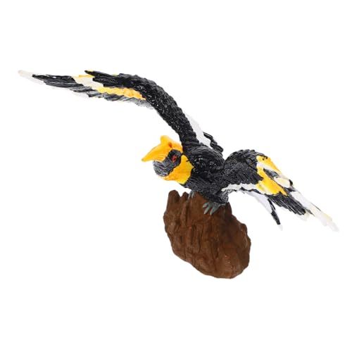 BESTonZON -Modell Künstlicher Vogel Lebensechter Vogel Auf Zweigverzierung Simulationsvogelverzierungen Künstliche Vogelstatue Realistische Nashornvogel-vogelfigur Vogelmodell Plastik von BESTonZON