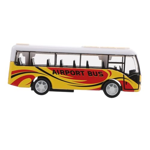 BESTonZON Modellauto aus Legierung Rückziehauto Busmodell Kinderfahrzeug Metallmodellautos Auto Schulbusse Stadtbus Bus- Schulbusdekorationen von BESTonZON