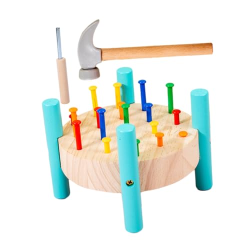 BESTonZON Montessori Hammer Set Pounding Workbench Für Lernspielzeug Zur Der Motorik Kreatives Für Jungen Und ädchen Ab 3 Jahren von BESTonZON