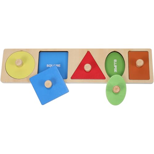 BESTonZON Montessori Holz Steckpuzzle Greifbrett Farbige Formen Sortierspiel für Kleinkinder Feinmotorik Pädagogisches Lernspielzeug BESTonZON Montessori Holz Steckpuzzle Greifbrett Farbige Formen Sortierspiel für Kleinkinder Feinmotorik Pädagogisches Lernspielzeug von BESTonZON