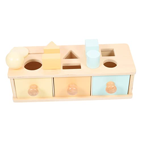 BESTonZON Montessori Lernspielzeug Objektbox aus Holz Motorikförderndes Pädagogisches für Fördert Hand Auge koordination und Logisches Denken für Vorschulkindergarten BESTonZON Montessori Lernspielzeug Objektbox aus Holz Motorikförderndes Pädagogisches für Fördert Hand Auge koordination und Logisches Denken für Vorschulkindergarten von BESTonZON
