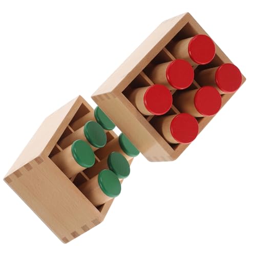 BESTonZON Montessori Soundzylinder Holzspielzeug Auditive Konzentrationstraining für Geräuschstarke Klangröhren Glatte Oberfläche Pädagogisches Lernspielzeug für Sensorische Entwicklung BESTonZON Montessori Soundzylinder Holzspielzeug Auditive Konzentrationstraining für Geräuschstarke Klangröhren Glatte Oberfläche Pädagogisches Lernspielzeug für Sensorische Entwicklung von BESTonZON