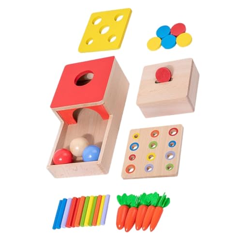 BESTonZON Multifunktionales Holzspielzeug Für Kleinkinder Lernspiel Zur Der Hand Augen Koordination Und Feinmotorik Pädagogisches Für Jungen Und ädchen Ideal Für von BESTonZON