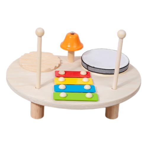 BESTonZON Multifunktionales Schlaginstrument Holz-xylophon -Instrumente Interaktives Kinderspielzeug Instrumente Für Kinder Spielzeug Für Babyinstrumente Handmusik Spielzeug Hölzern von BESTonZON