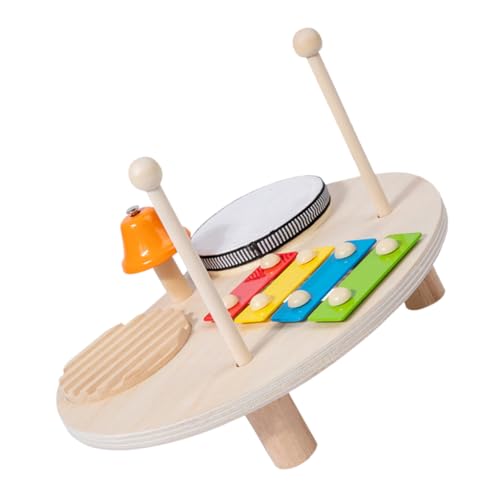 BESTonZON Multifunktionales Schlaginstrument Kleinkindspielzeug Babymusik Kinderschlagspielzeug Babymusikinstrumente Xylophon Für Kleinkinder Musikspielzeug Aus Holz von BESTonZON