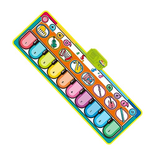 BESTonZON Musik Decke Boden Spielmatte Elektrische Musikmatte Musikalische Klaviermatte Musikalische Klaviatur Musikalisches Mattenspielzeug Musikalisches Tanzmatte Sport Colorful von BESTonZON