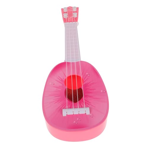 BESTonZON Musikalisches Ukulele Musikinstrument- Kindergitarre Akustisch Musikspielzeug Für Babys Gitarrenkinder -Instrumente -musikinstrumente Plastik Rosa von BESTonZON