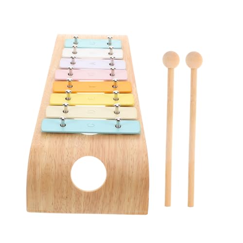 BESTonZON Musikinstrumente Für Kinder Perkussionsspielzeug Für Kinder Xylophone Handklopfen Musikspielzeug Musikinstrumente Babyinstrumente Xylophonstöcke Glockenspiel Aus Holz von BESTonZON