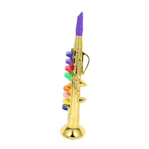 BESTonZON Musikspielzeug Für Saxophon Requisite Für Bühnenauftritte Instrumentenspielzeug Für Simuliertes Saxophon Tragbares Saxophon Saxophon Instrumentenspielzeug Aus von BESTonZON