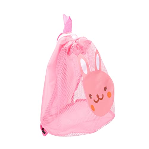 BESTonZON Strandtasche Aus Netzstoff Für Kinder Strandtasche Für Spielzeug Robust Bequem Mit Kordelzug Wiederverwendbar Für Den Strand von BESTonZON