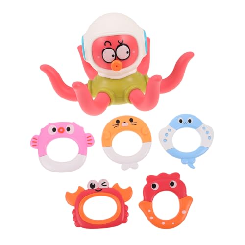 BESTonZON Octopus Ring Toss Spiel Wasserspielzeug für Junge Mädchen Interaktives Wasser-sensorikspielzeug mit Sicherem Material Handliches Design für Badewanne Schwimmbad und BESTonZON Octopus Ring Toss Spiel Wasserspielzeug für Junge Mädchen Interaktives Wasser-sensorikspielzeug mit Sicherem Material Handliches Design für Badewanne Schwimmbad und von BESTonZON