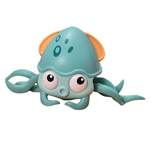 BESTonZON Octopus Spielzeug Oktopus-Figur Elektrisches Interaktives Spielzeug Krabbelnder Oktopus Als Babyspielzeug Kleinkindspielzeug Kriechendes Krakenspielzeug Batterie Sky-Blue von BESTonZON