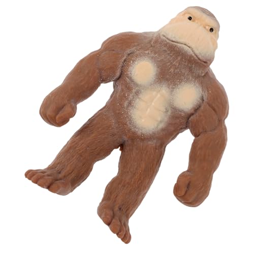 BESTonZON Orang-utan-Spielzeug Dekompressionsspielzeug Tierische Stressbälle Tierische Squishy-spielzeuge Lustige Quetschspielzeuge Affen-stressball Büro Gestalten Weiches Gummi von BESTonZON